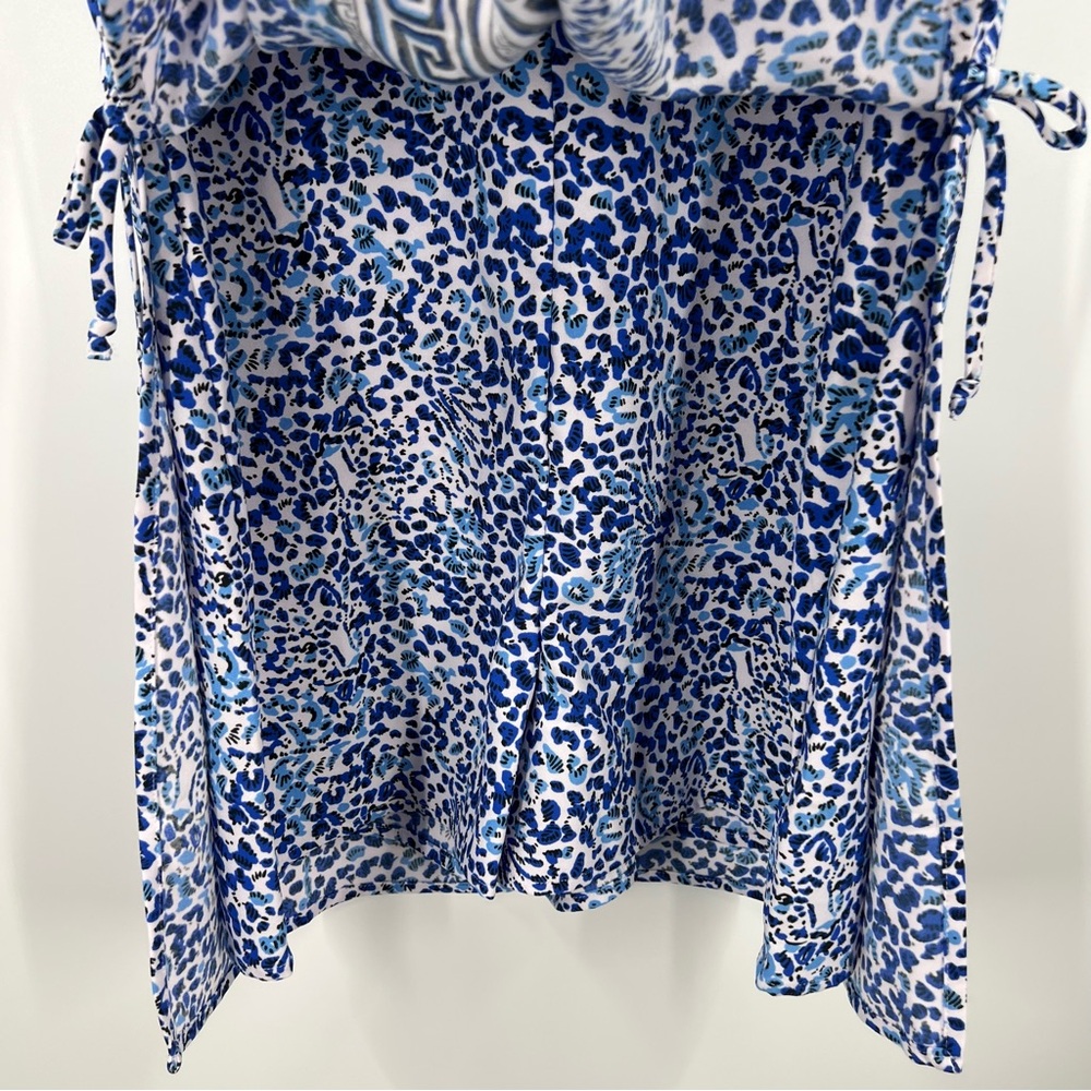Lilly Pulitzer Blue and White Patterned Romper - Picture 8 of 13